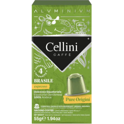 Nespresso Cellini Aluminio Brasile 100cps