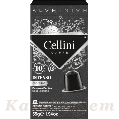 Nespresso Cellini Aluminio Intenso 10cps