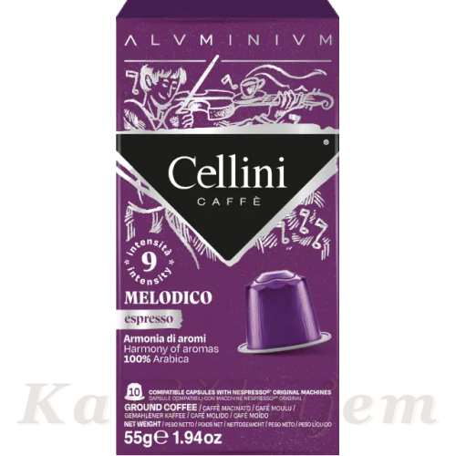 Nespresso Cellini Aluminio Melodico 10cps