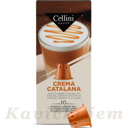 Nespresso Cellini Aluminio Crema Catalana 10cps