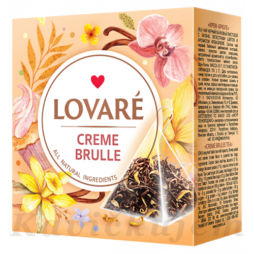 Lovare Creme Brulee exkluz. čaj v pyramídkach