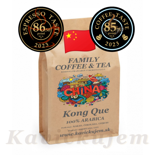 Káva CHINA KongQue Scr.16+ - 200+50g. DR