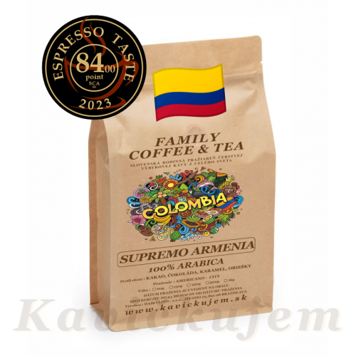 Káva KOLUMBIA EXCELSO Medellin-100+30g.TM.PRAŽENIE