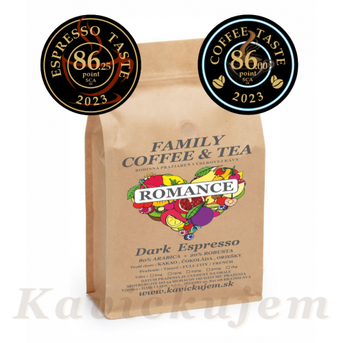 Espresso zmes ROMANCE - 100+30g.