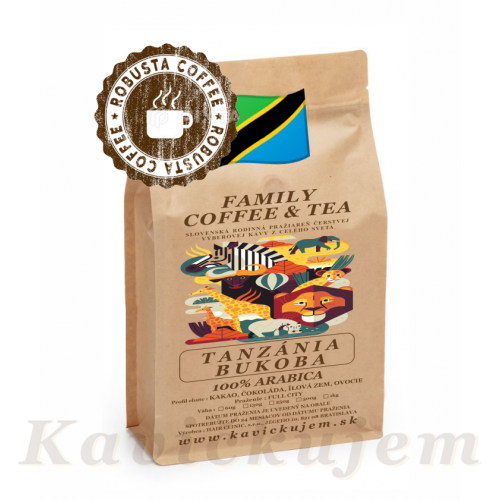 Káva TANZÁNIA  BUKOBA - robusta 200+50g. DR