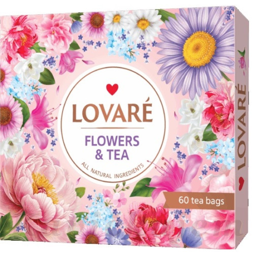 Lovare zmes 60 porciovaných čajov FLOWERS & TEA