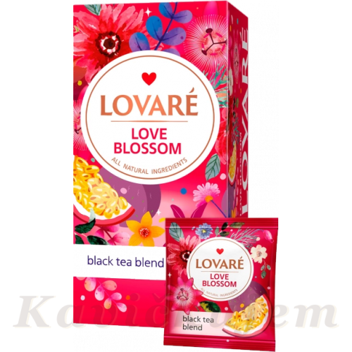 Lovare čierny porciovaný čaj Love Blossom 24*2g