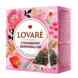 Lovare Strawberry Marshmallow  čaj v pyramíd.15*2g