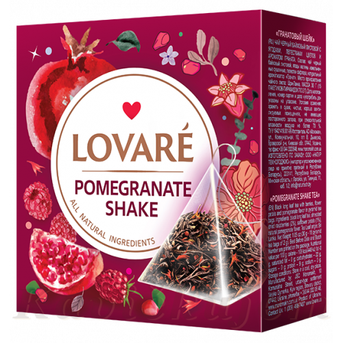 Lovare Pomegranate shake exkluz. čaj v pyramídkach