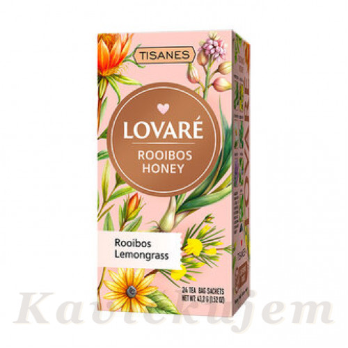Lovare Rooibos Honey bylinkový porc. čaj 24*1,8g