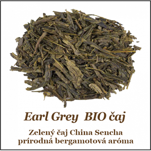 Earl Grey Bergamot zelený čaj BIO 50+10g