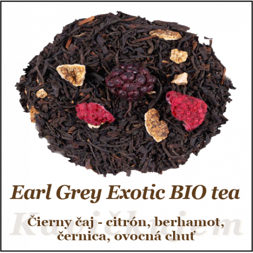 Earl Grey Exotic čierny čaj BIO 50+10g