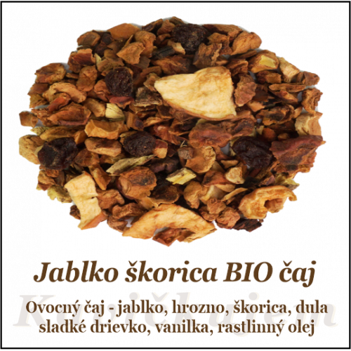 Jablko Škorica ovocný čaj  BIO 50+10g