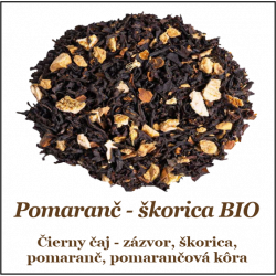 Pomaranč-Škorica čierny čaj BIO 100+25g
