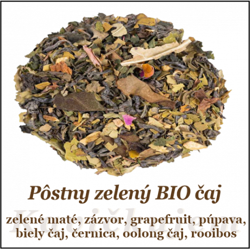 Pôstny zelený čaj BIO 50+10g