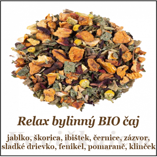 Relax bylinný čaj BIO 50+10g