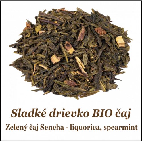 Mentol sladké drievko zelený čaj BIO 50+10g
