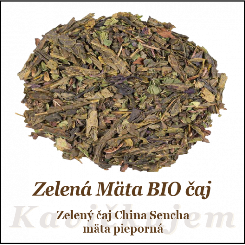 Zelená mäta čínsky zelený čaj BIO 100+25g
