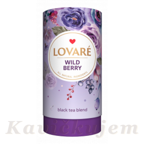 Lovare sypaný čierny čaj Wildberry 80g+15 vrecúšok