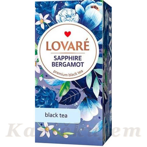 Lovare čierny porc. čaj Sapphire Bergamot 24x2g